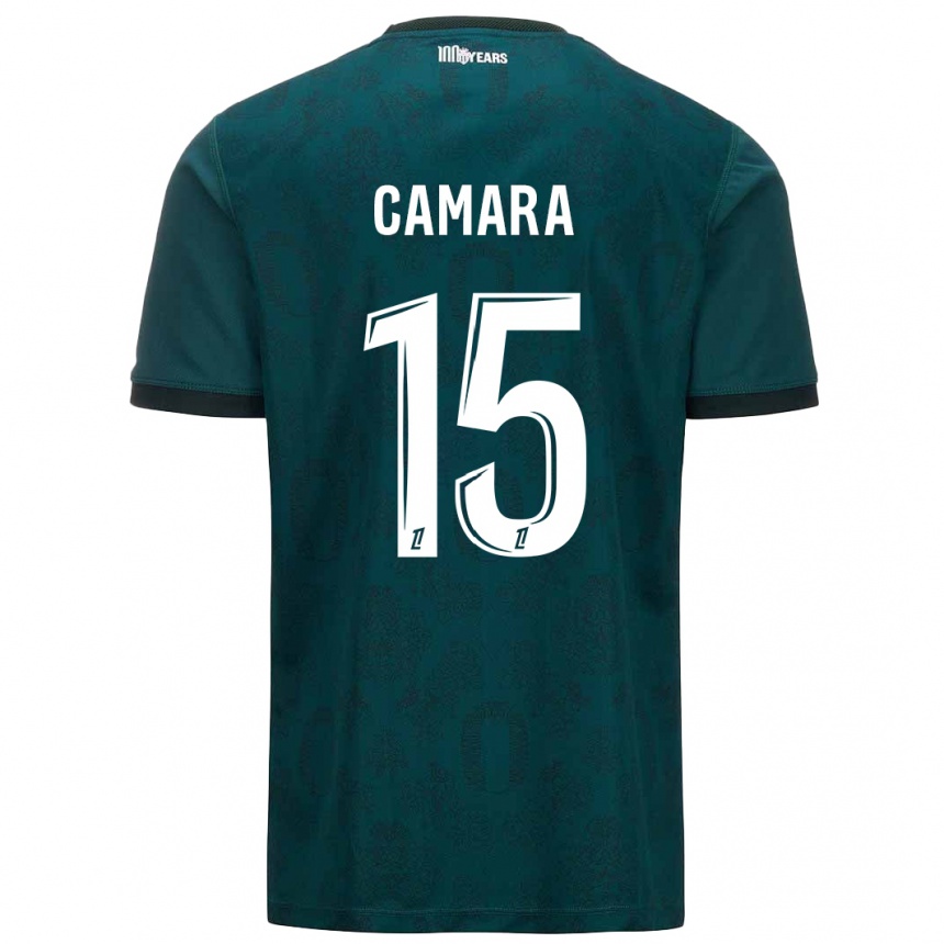 Niño Fútbol Camiseta Lamine Camara #15 Verde Oscuro 2ª Equipación 2024/25