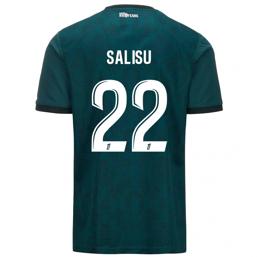 Niño Fútbol Camiseta Mohammed Salisu #22 Verde Oscuro 2ª Equipación 2024/25