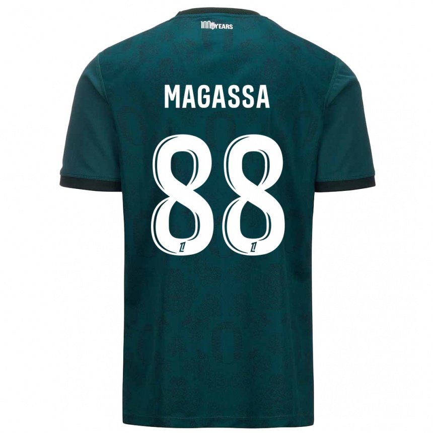 Niño Fútbol Camiseta Soungoutou Magassa #88 Verde Oscuro 2ª Equipación 2024/25