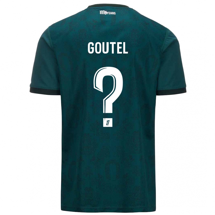 Niño Fútbol Camiseta Farid Goutel #0 Verde Oscuro 2ª Equipación 2024/25