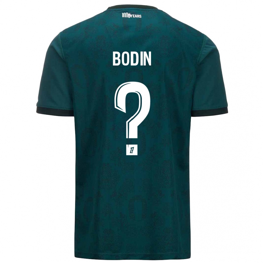 Niño Fútbol Camiseta Hugo Bodin #0 Verde Oscuro 2ª Equipación 2024/25