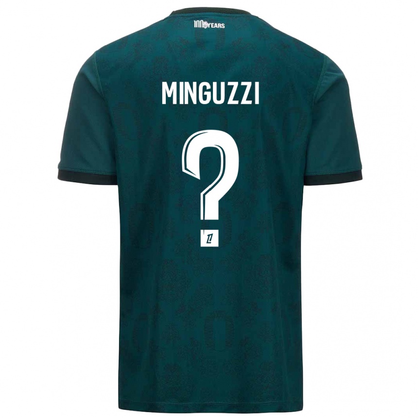 Niño Fútbol Camiseta Matteo Minguzzi #0 Verde Oscuro 2ª Equipación 2024/25