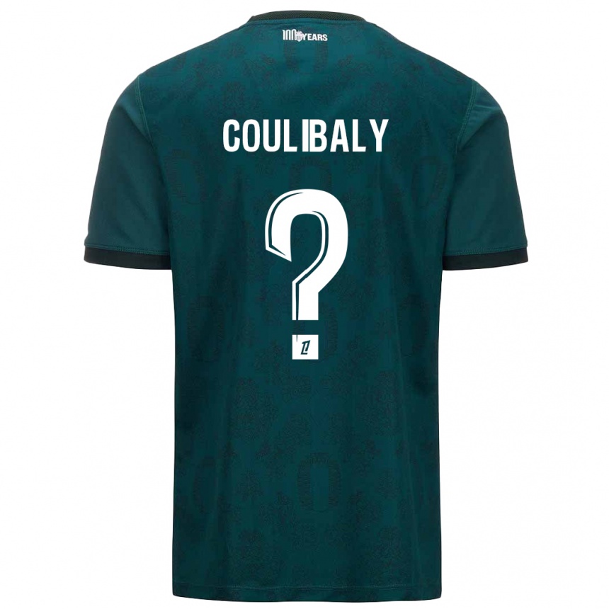 Niño Fútbol Camiseta Mamadou Coulibaly #0 Verde Oscuro 2ª Equipación 2024/25