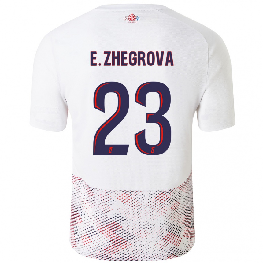 Niño Fútbol Camiseta Edon Zhegrova #23 Blanco Azul Real 2ª Equipación 2024/25