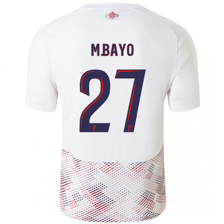 Niño Fútbol Camiseta Mohamed Bayo #27 Blanco Azul Real 2ª Equipación 2024/25