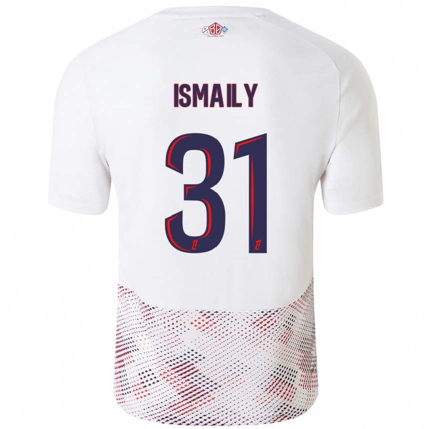 Niño Fútbol Camiseta Ismaily #31 Blanco Azul Real 2ª Equipación 2024/25