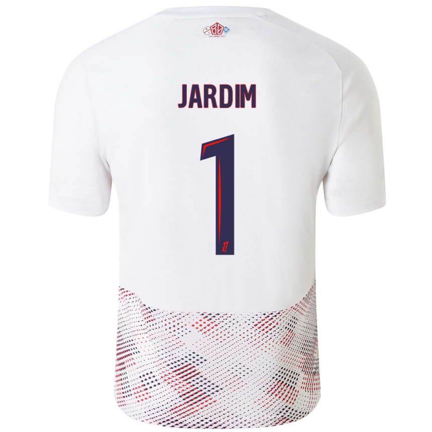 Niño Fútbol Camiseta Leo Jardim #1 Blanco Azul Real 2ª Equipación 2024/25