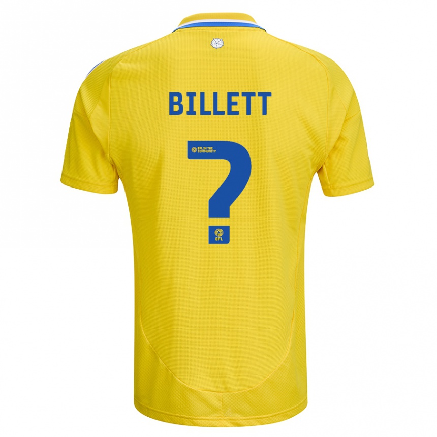 Niño Fútbol Camiseta Joe Billett #0 Amarillo Azul 2ª Equipación 2024/25