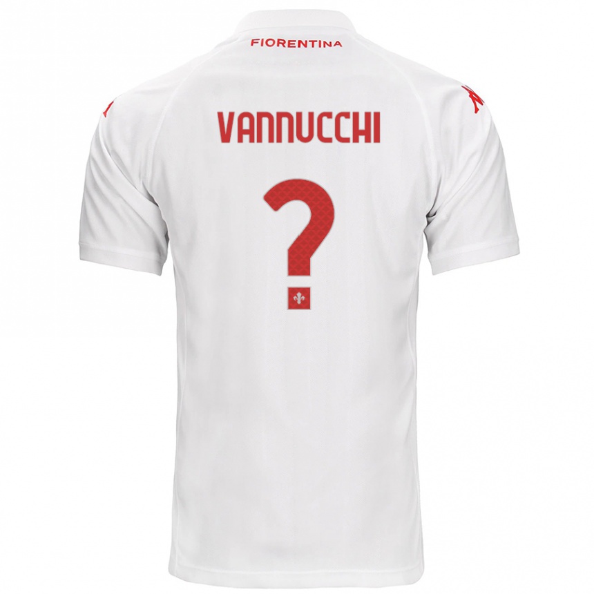 Niño Fútbol Camiseta Tommaso Vannucchi #0 Blanco 2ª Equipación 2024/25