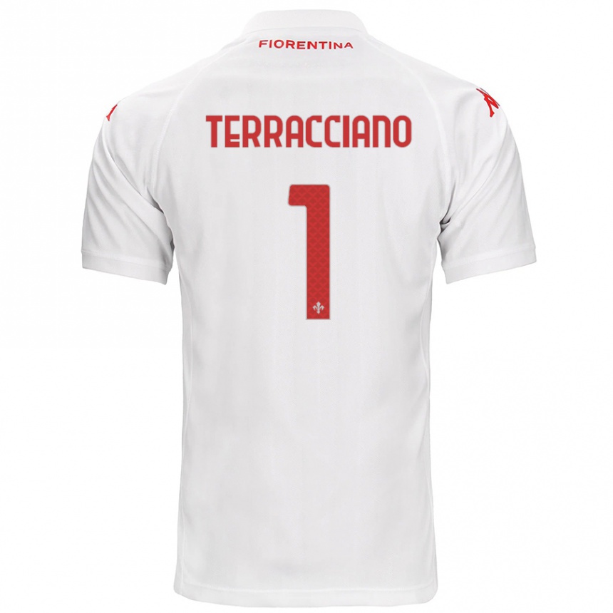 Niño Fútbol Camiseta Pietro Terracciano #1 Blanco 2ª Equipación 2024/25