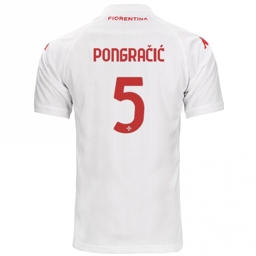 Niño Fútbol Camiseta Marin Pongračić #5 Blanco 2ª Equipación 2024/25