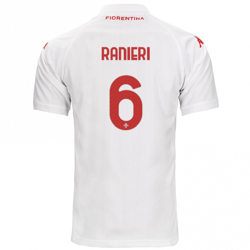 Niño Fútbol Camiseta Luca Ranieri #6 Blanco 2ª Equipación 2024/25