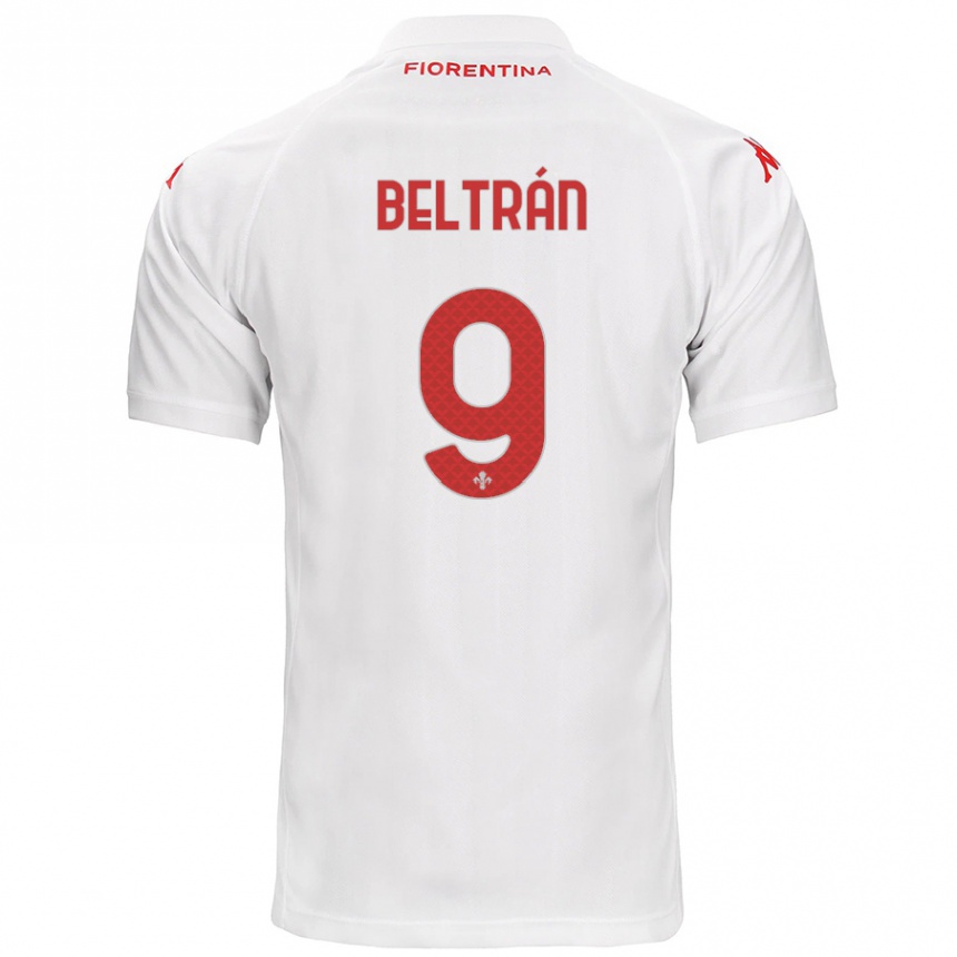 Niño Fútbol Camiseta Lucas Beltrán #9 Blanco 2ª Equipación 2024/25