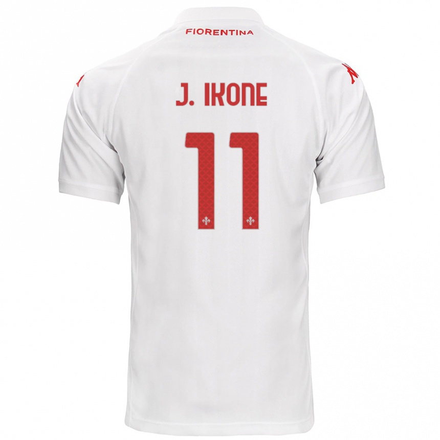 Niño Fútbol Camiseta Jonathan Ikoné #11 Blanco 2ª Equipación 2024/25