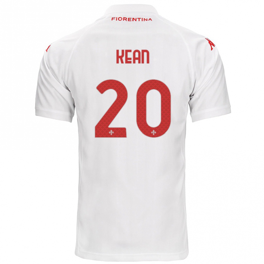 Niño Fútbol Camiseta Moise Kean #20 Blanco 2ª Equipación 2024/25