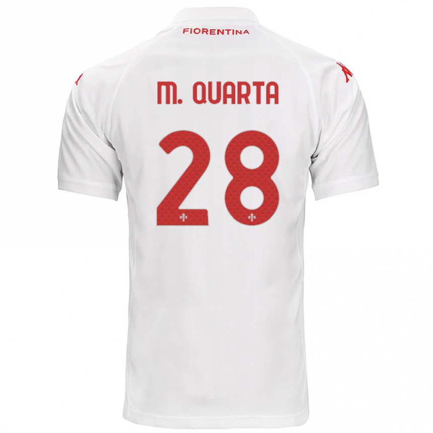 Niño Fútbol Camiseta Lucas Martínez Quarta #28 Blanco 2ª Equipación 2024/25