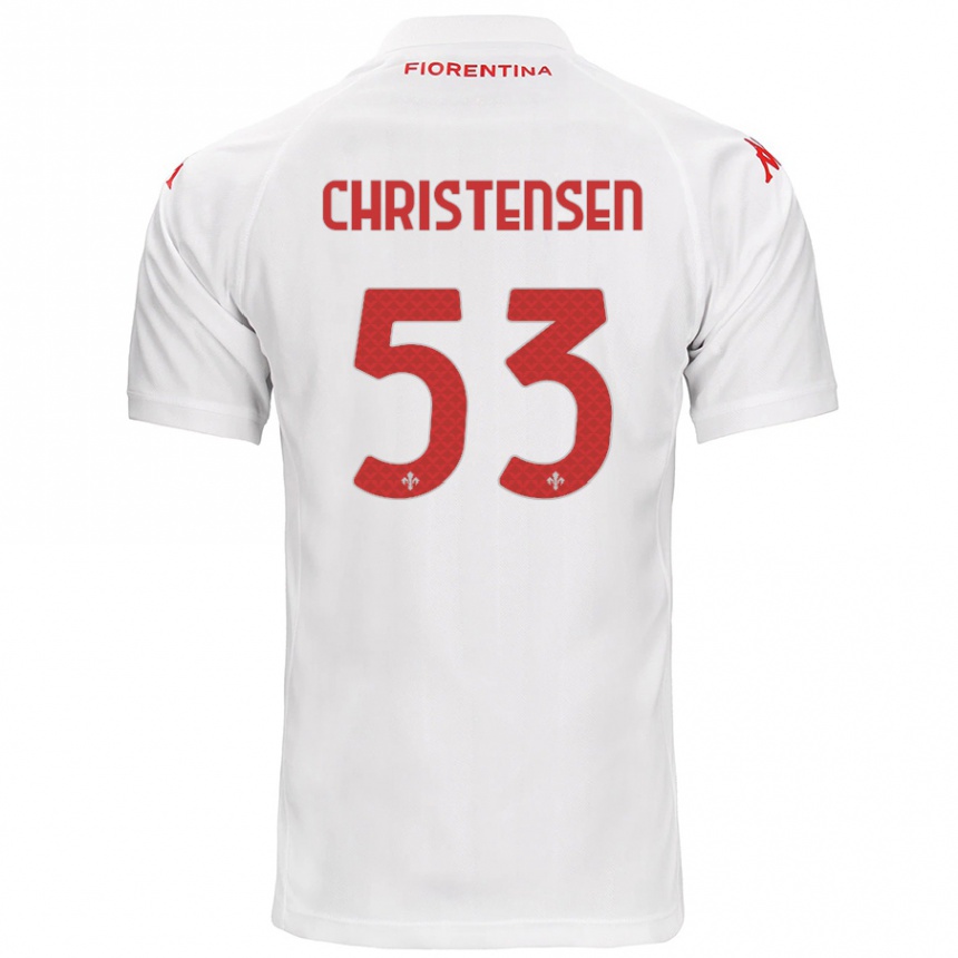 Niño Fútbol Camiseta Oliver Christensen #53 Blanco 2ª Equipación 2024/25