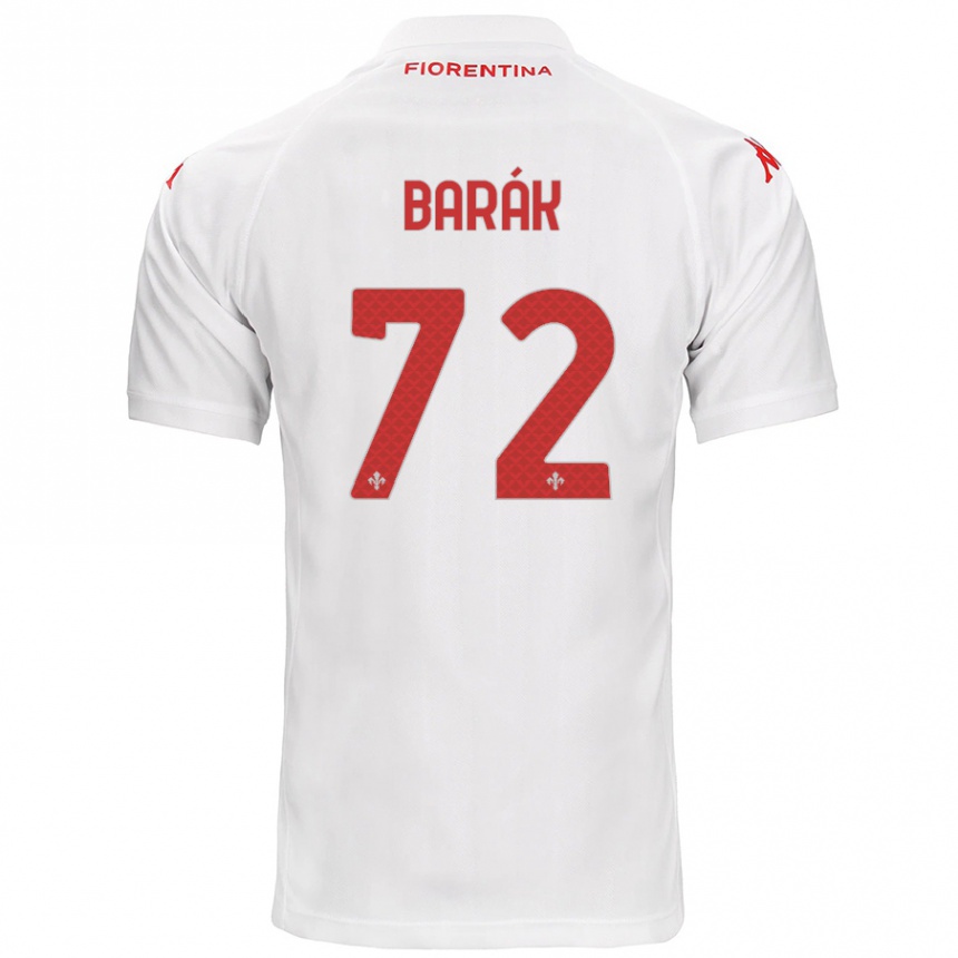 Niño Fútbol Camiseta Antonin Barak #72 Blanco 2ª Equipación 2024/25