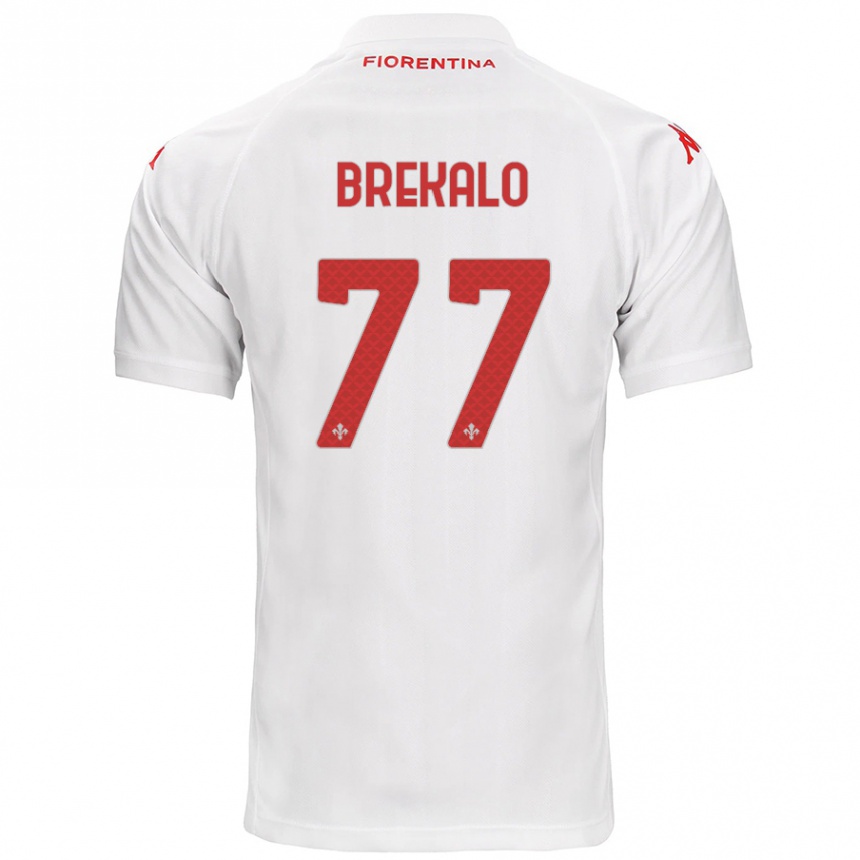 Niño Fútbol Camiseta Josip Brekalo #77 Blanco 2ª Equipación 2024/25