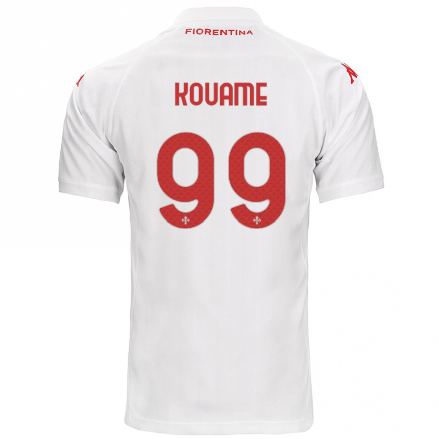 Niño Fútbol Camiseta Christian Kouamé #99 Blanco 2ª Equipación 2024/25