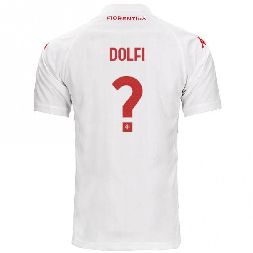 Niño Fútbol Camiseta Brando Dolfi #0 Blanco 2ª Equipación 2024/25