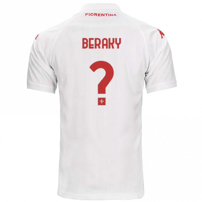 Niño Fútbol Camiseta Mussie Beraky #0 Blanco 2ª Equipación 2024/25