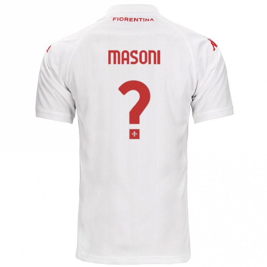 Niño Fútbol Camiseta Tommaso Masoni #0 Blanco 2ª Equipación 2024/25