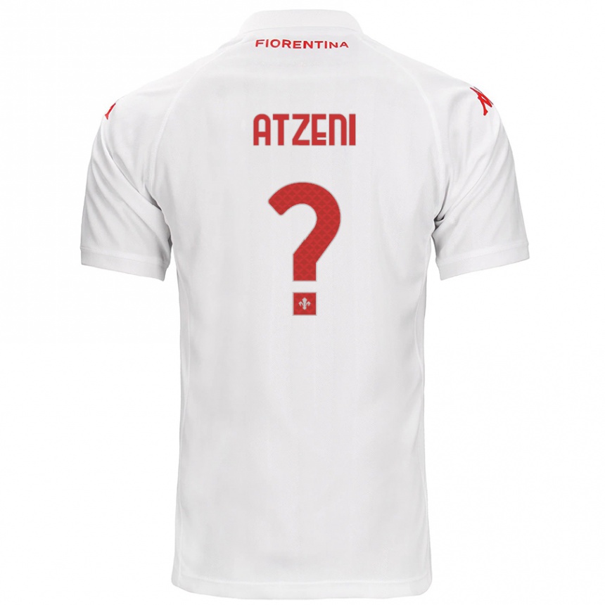 Niño Fútbol Camiseta Davide Atzeni #0 Blanco 2ª Equipación 2024/25