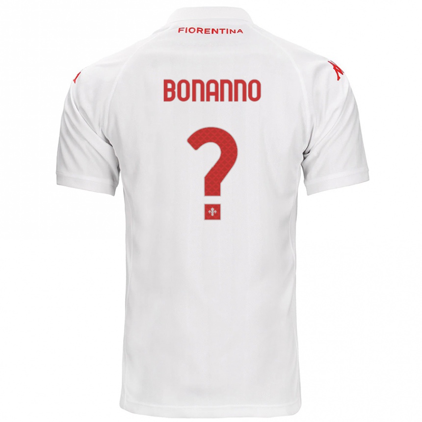 Niño Fútbol Camiseta Piergiorgio Bonanno #0 Blanco 2ª Equipación 2024/25