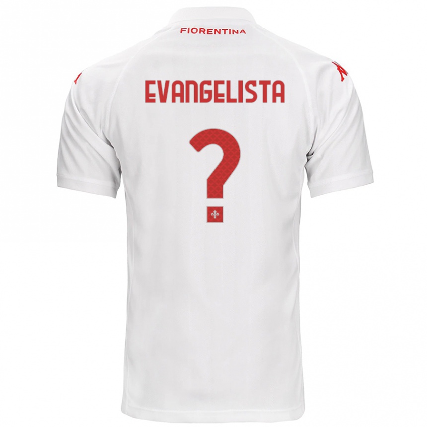 Niño Fútbol Camiseta Carlo Evangelista #0 Blanco 2ª Equipación 2024/25