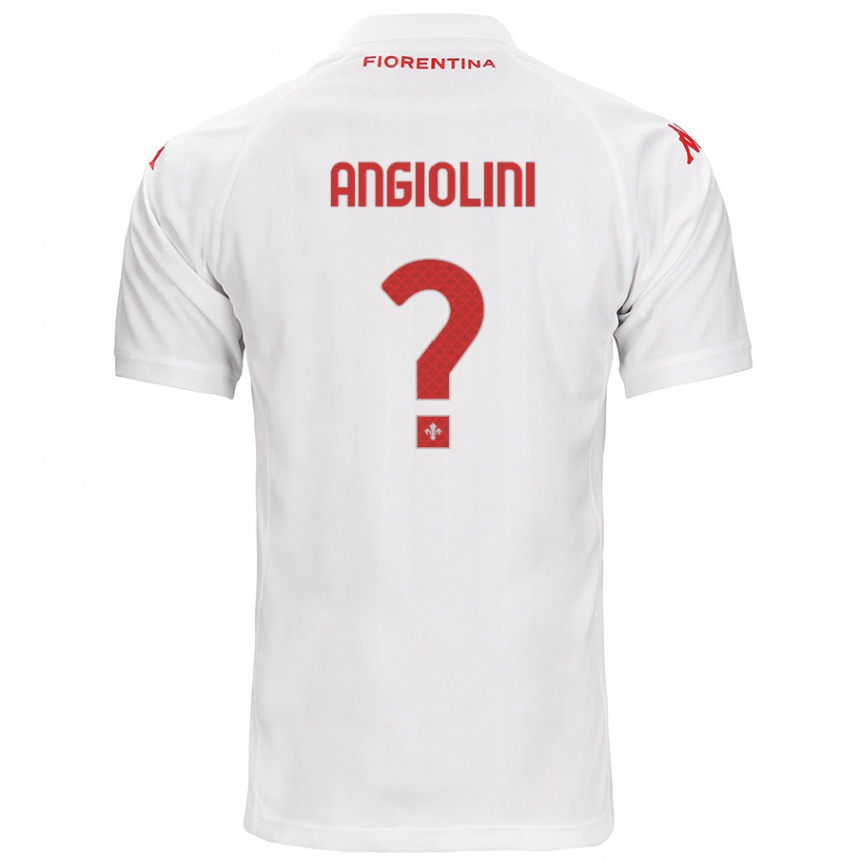 Niño Fútbol Camiseta Gianmarco Angiolini #0 Blanco 2ª Equipación 2024/25