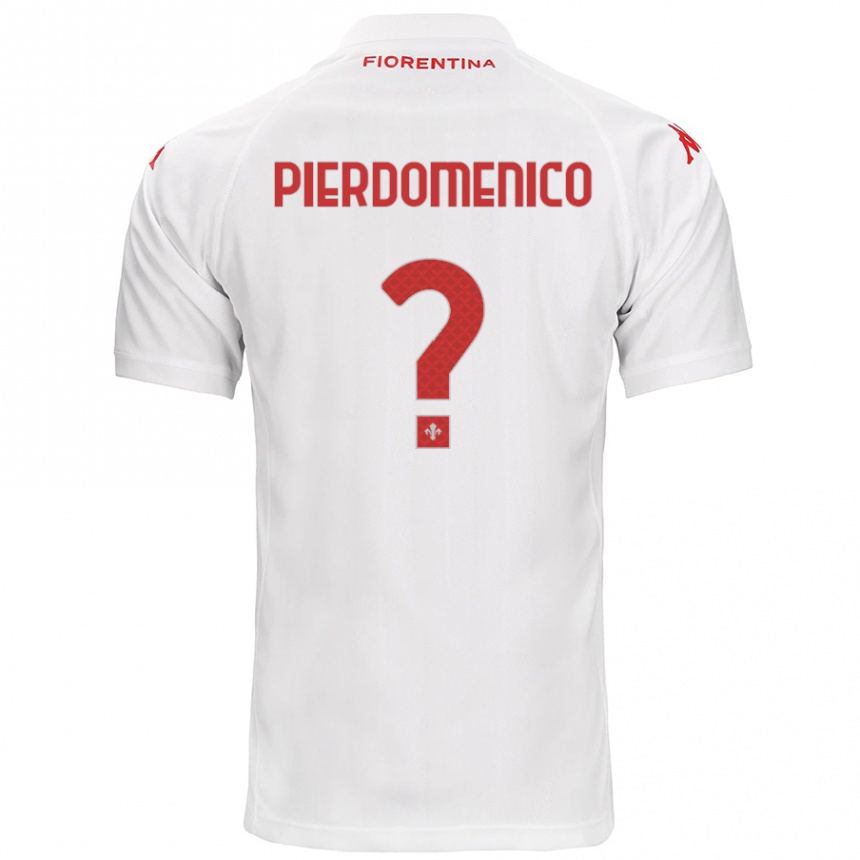 Niño Fútbol Camiseta Jacopo Di Pierdomenico #0 Blanco 2ª Equipación 2024/25