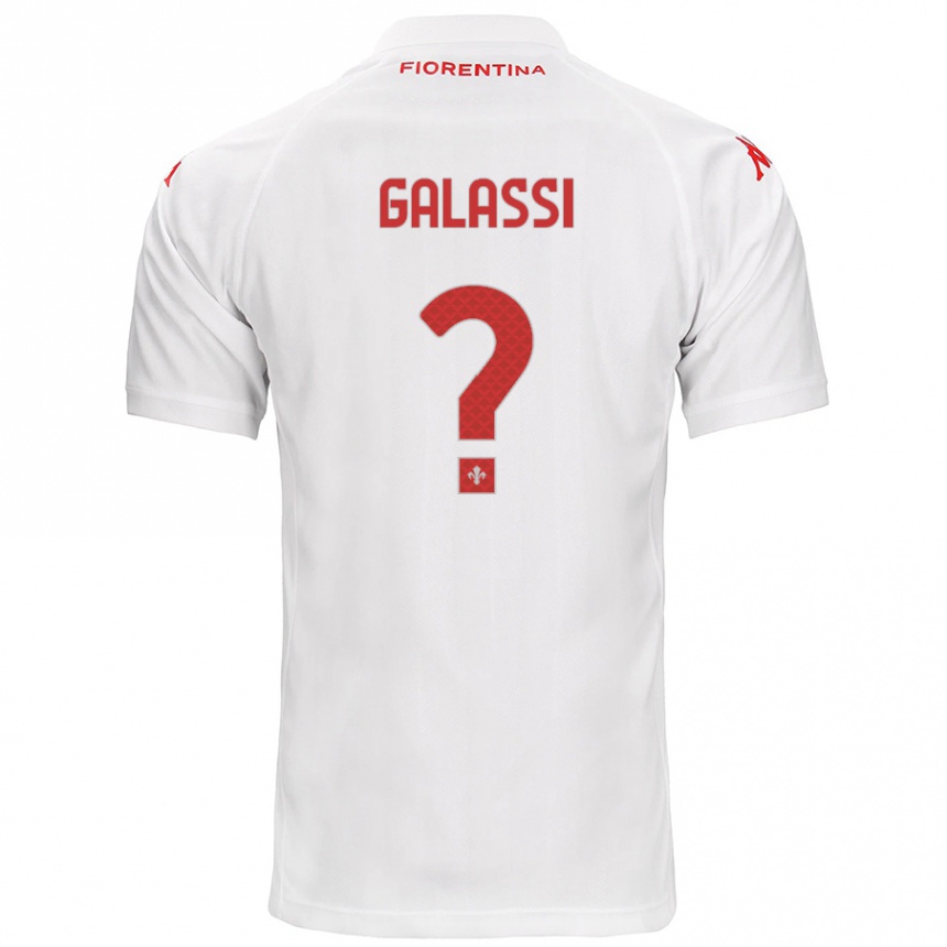 Niño Fútbol Camiseta Andrea Galassi #0 Blanco 2ª Equipación 2024/25