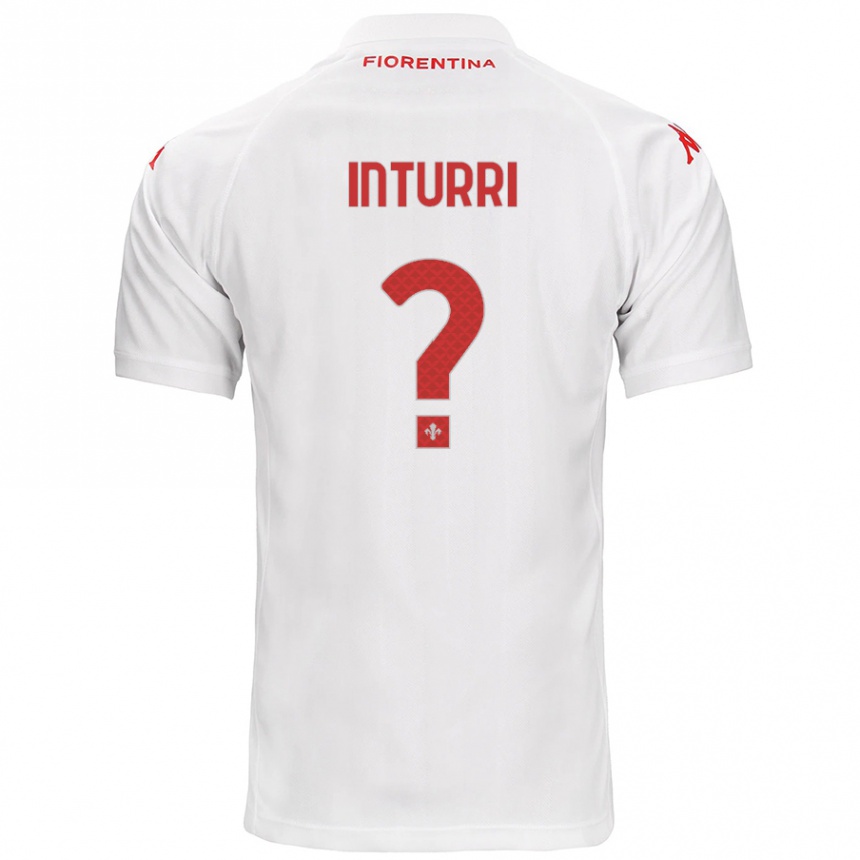 Niño Fútbol Camiseta Roberto Inturri #0 Blanco 2ª Equipación 2024/25