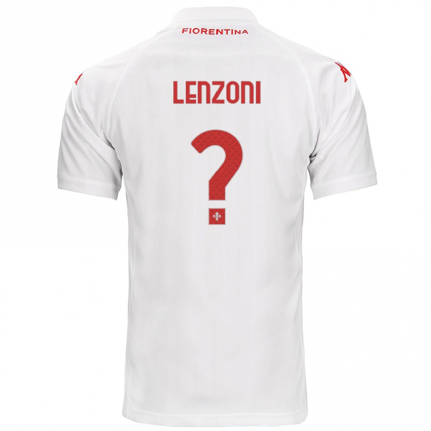 Niño Fútbol Camiseta Samuele Lenzoni #0 Blanco 2ª Equipación 2024/25