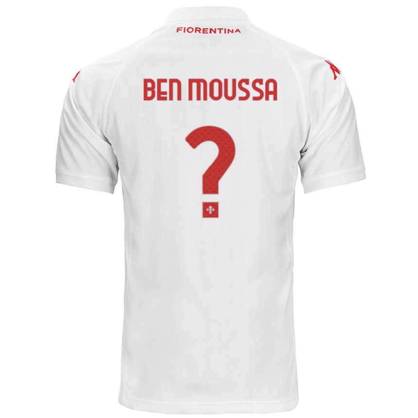 Niño Fútbol Camiseta Mehdi Ben Moussa #0 Blanco 2ª Equipación 2024/25