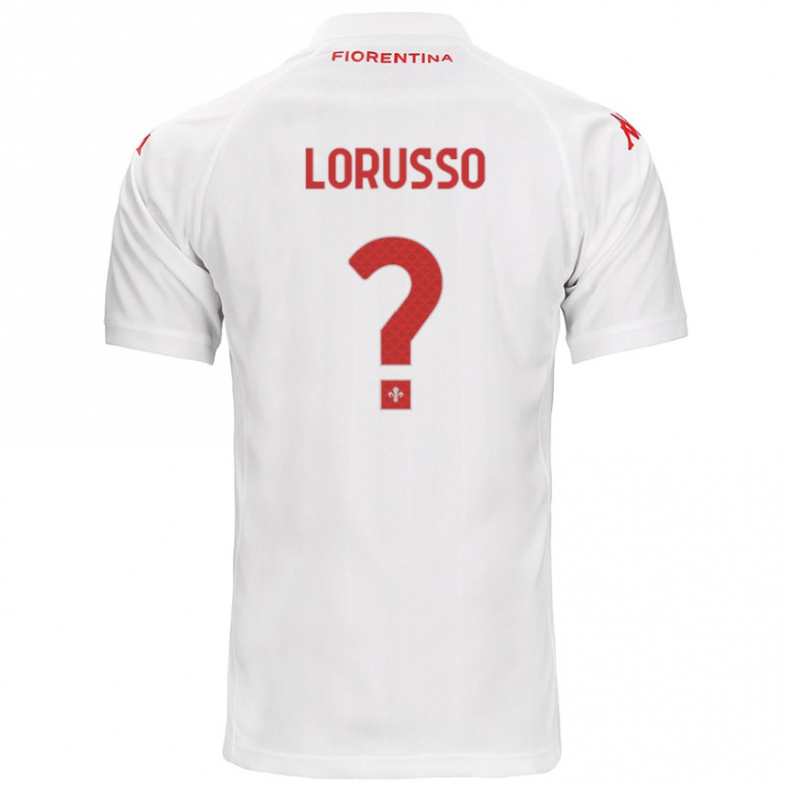 Niño Fútbol Camiseta Angelo Lorusso #0 Blanco 2ª Equipación 2024/25