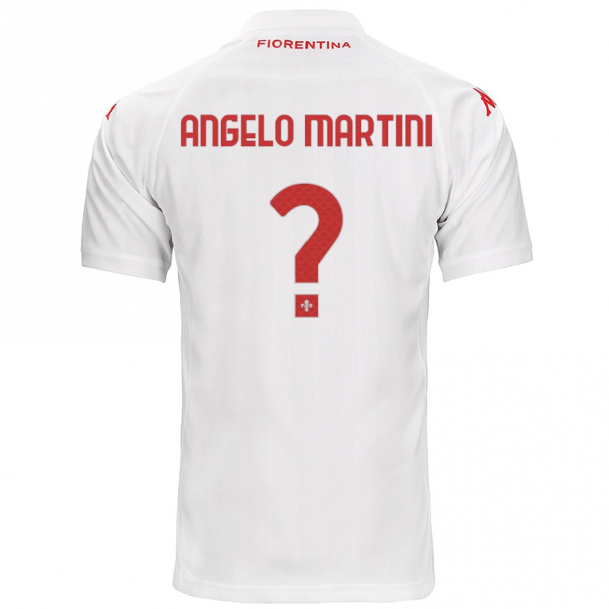 Niño Fútbol Camiseta Angelo Martini #0 Blanco 2ª Equipación 2024/25