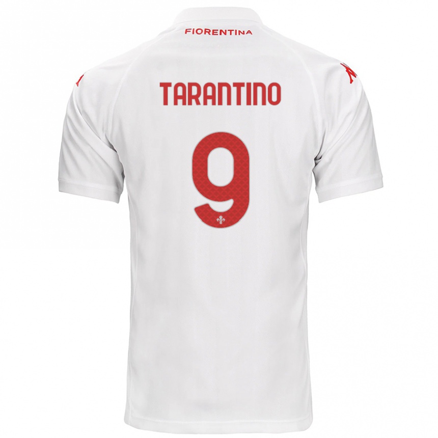 Niño Fútbol Camiseta Jacopo Tarantino #9 Blanco 2ª Equipación 2024/25