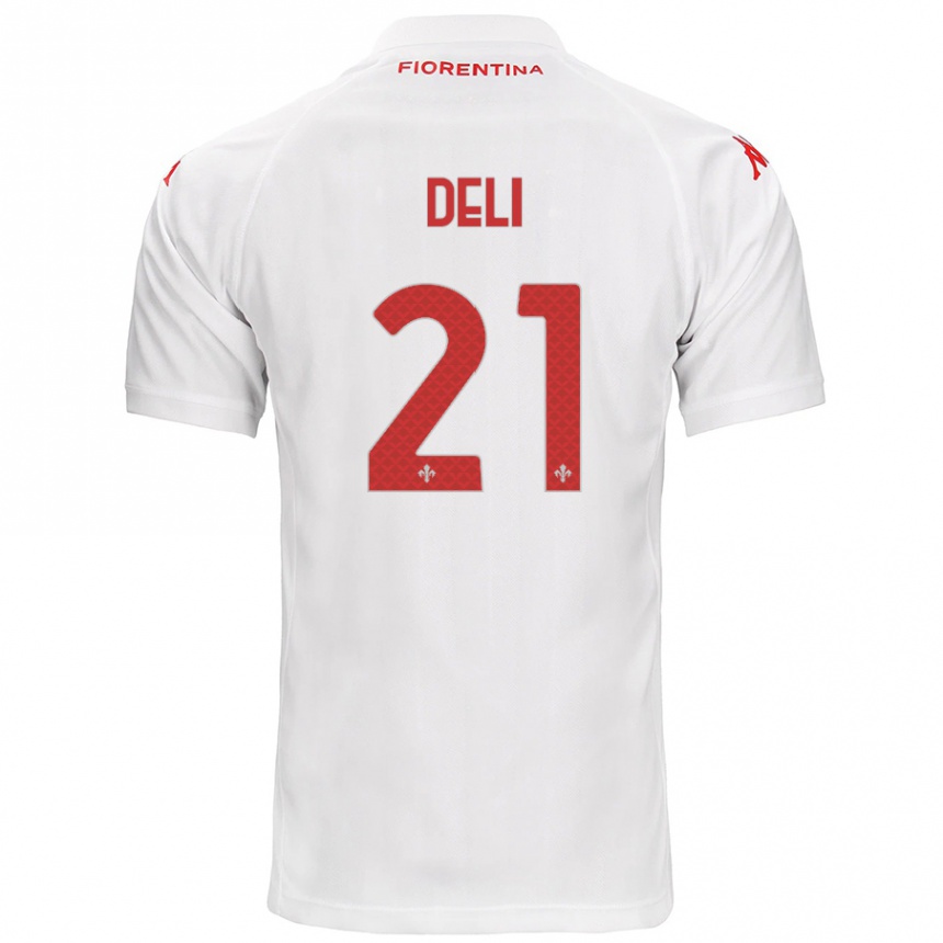 Niño Fútbol Camiseta Lapo Deli #21 Blanco 2ª Equipación 2024/25