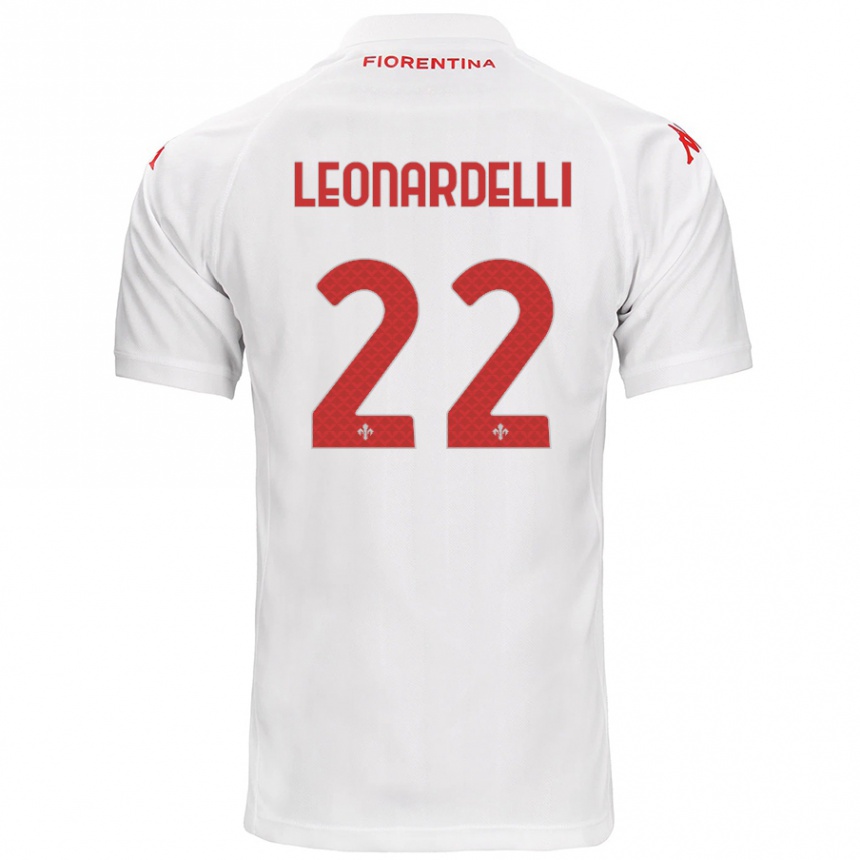 Niño Fútbol Camiseta Pietro Leonardelli #22 Blanco 2ª Equipación 2024/25