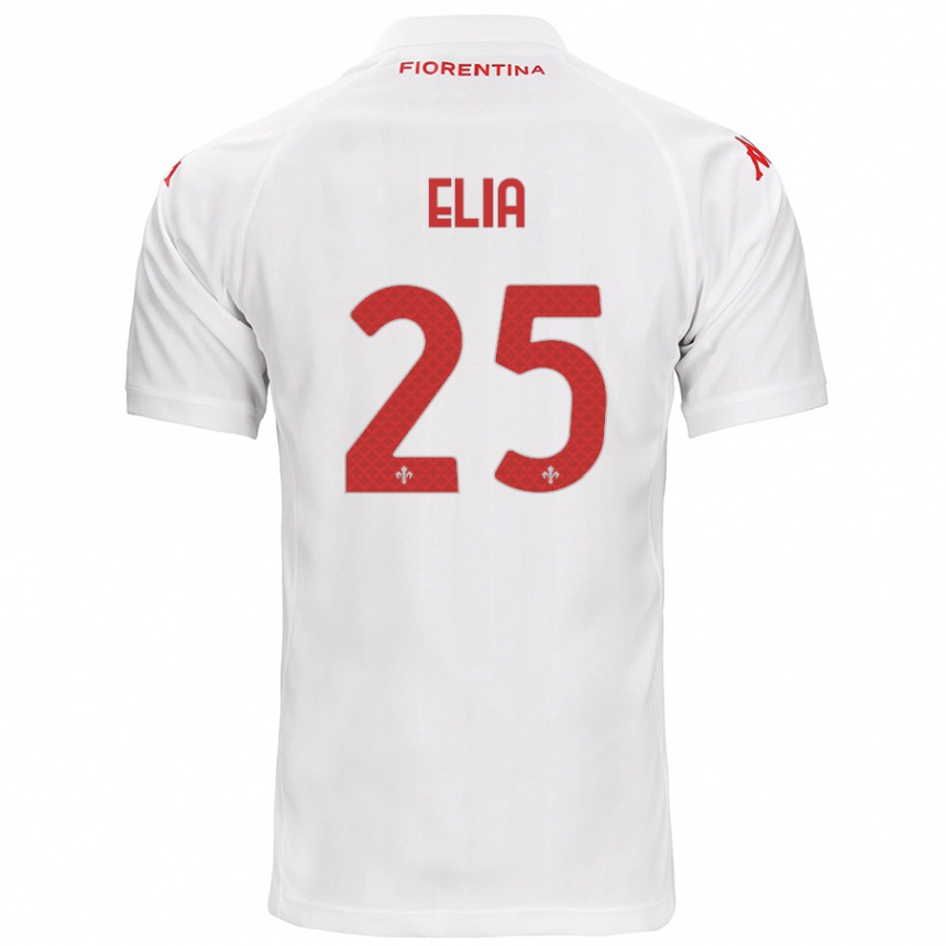 Niño Fútbol Camiseta Mirko Elia #25 Blanco 2ª Equipación 2024/25