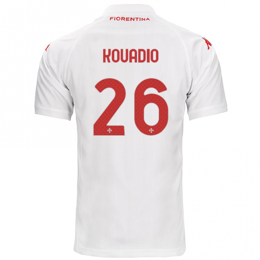 Niño Fútbol Camiseta Eddy Kouadio #26 Blanco 2ª Equipación 2024/25