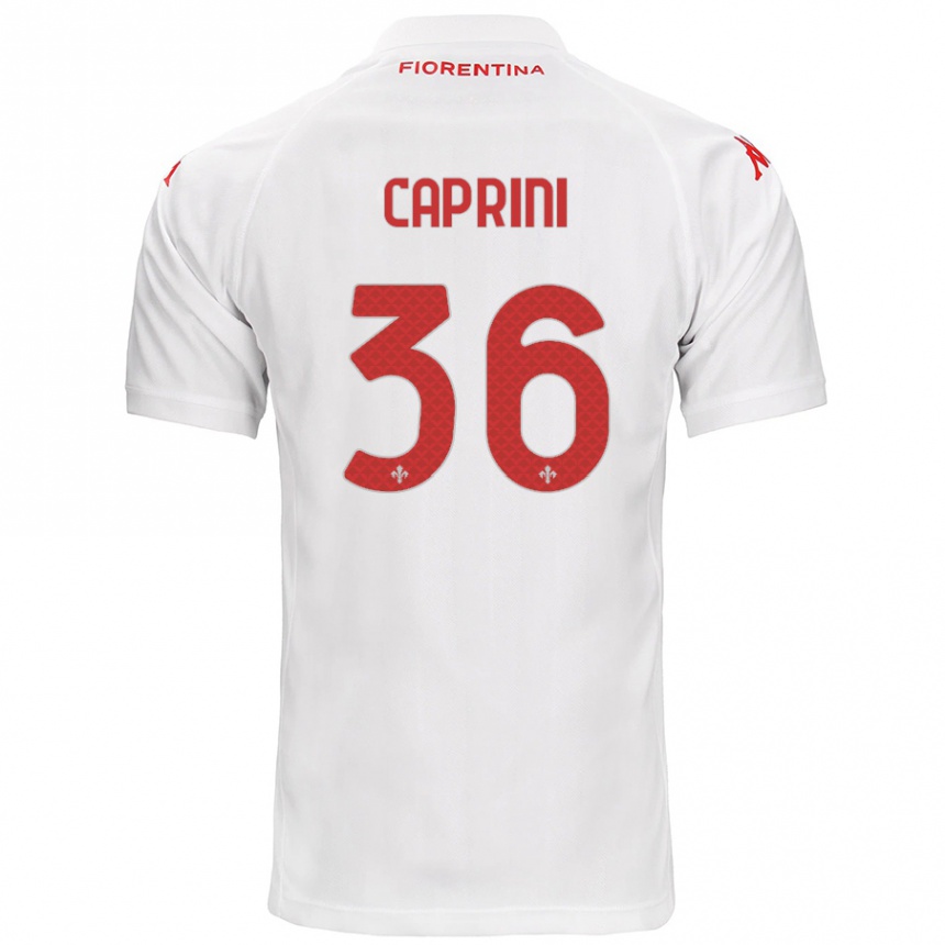 Niño Fútbol Camiseta Maat Daniel Caprini #36 Blanco 2ª Equipación 2024/25