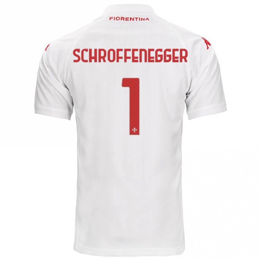 Niño Fútbol Camiseta Katja Schroffenegger #1 Blanco 2ª Equipación 2024/25