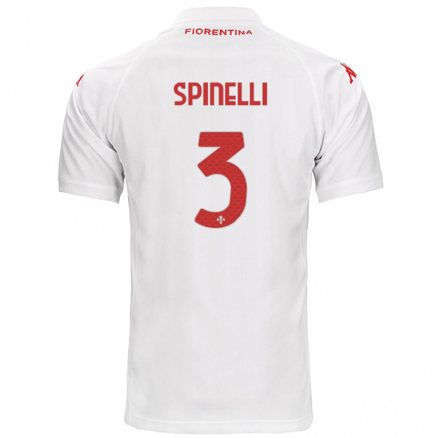 Niño Fútbol Camiseta Giorgia Spinelli #3 Blanco 2ª Equipación 2024/25