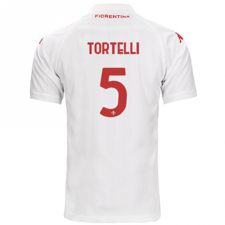 Niño Fútbol Camiseta Alice Tortelli #5 Blanco 2ª Equipación 2024/25