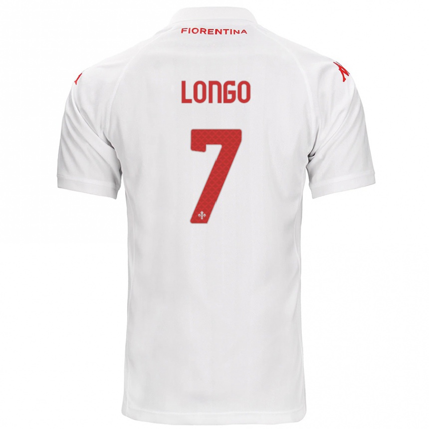 Niño Fútbol Camiseta Miriam Longo #7 Blanco 2ª Equipación 2024/25