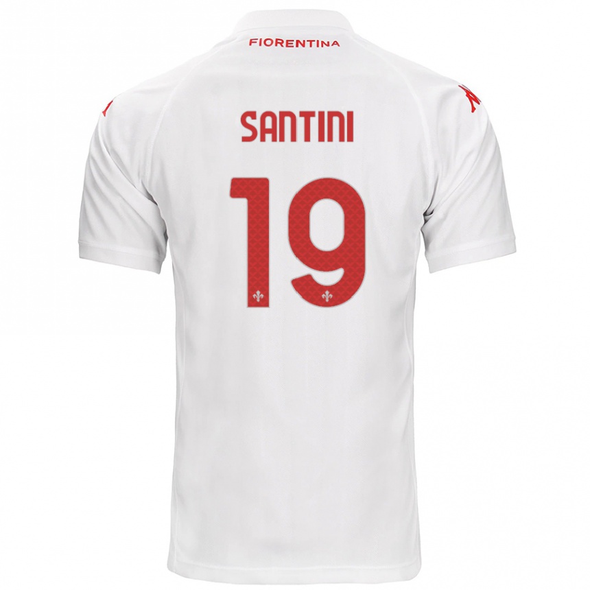 Niño Fútbol Camiseta Margherita Santini #19 Blanco 2ª Equipación 2024/25