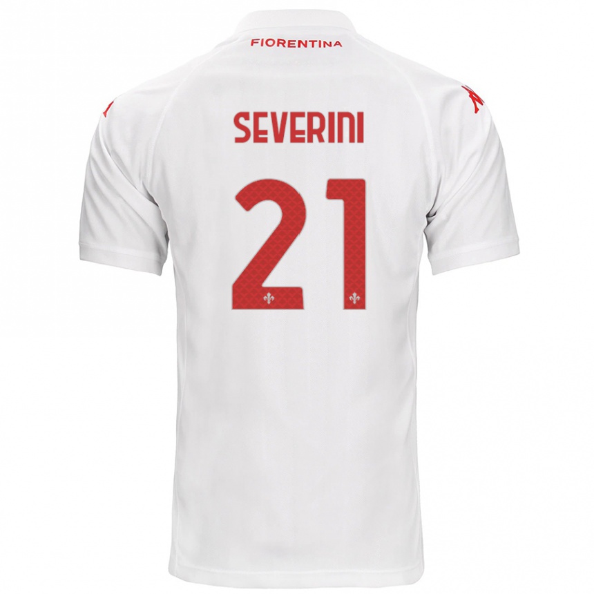 Niño Fútbol Camiseta Emma Severini #21 Blanco 2ª Equipación 2024/25